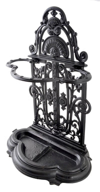 Antique English Cast Iron Umbrella / Hall-Stand by Coalbrookdale, Dated 1854