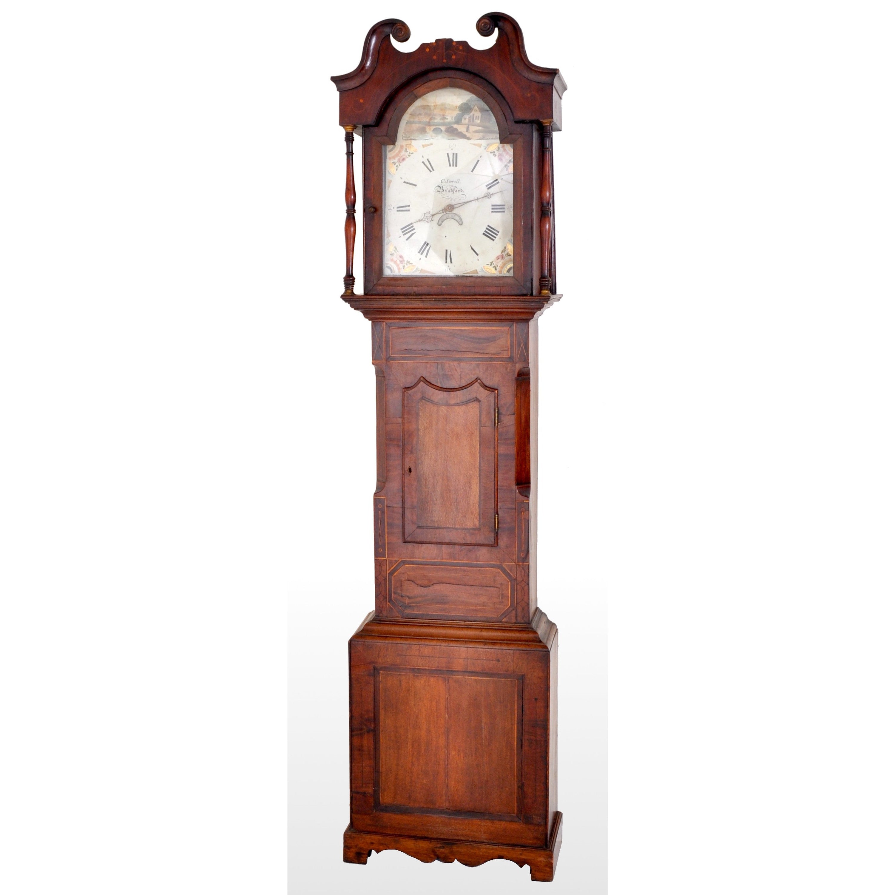 Antique English 8-Day Longcase/Grandfather Clock by C. Sewell