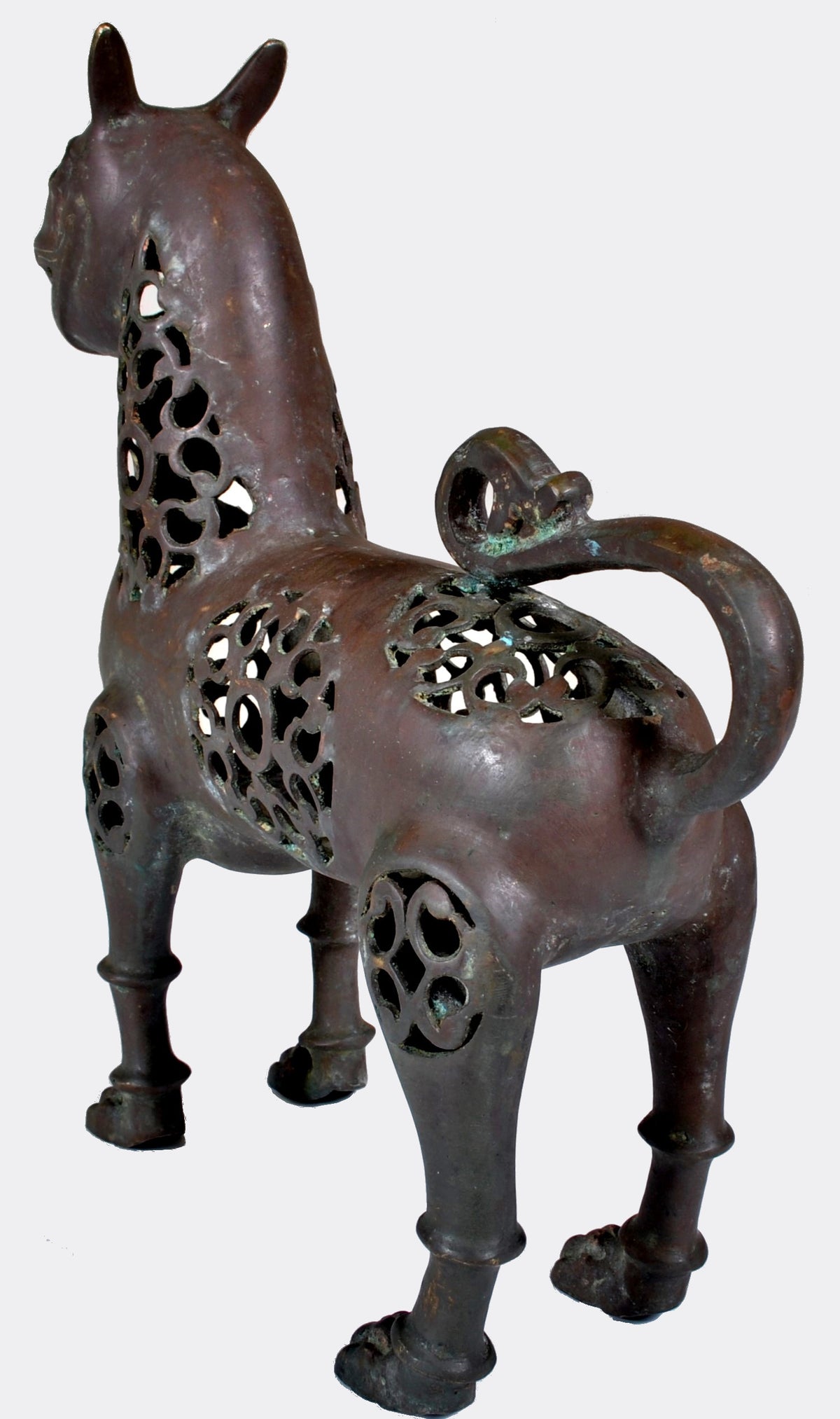 Highly Important Antique Islamic Persian Bronze Lion Statue / Incense Burner / Pomander from Khurasan, Circa 1200