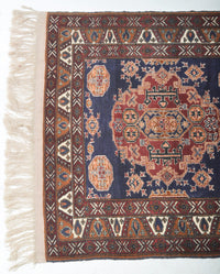 Afghan Tribal Balouch Silk and Wool Rug