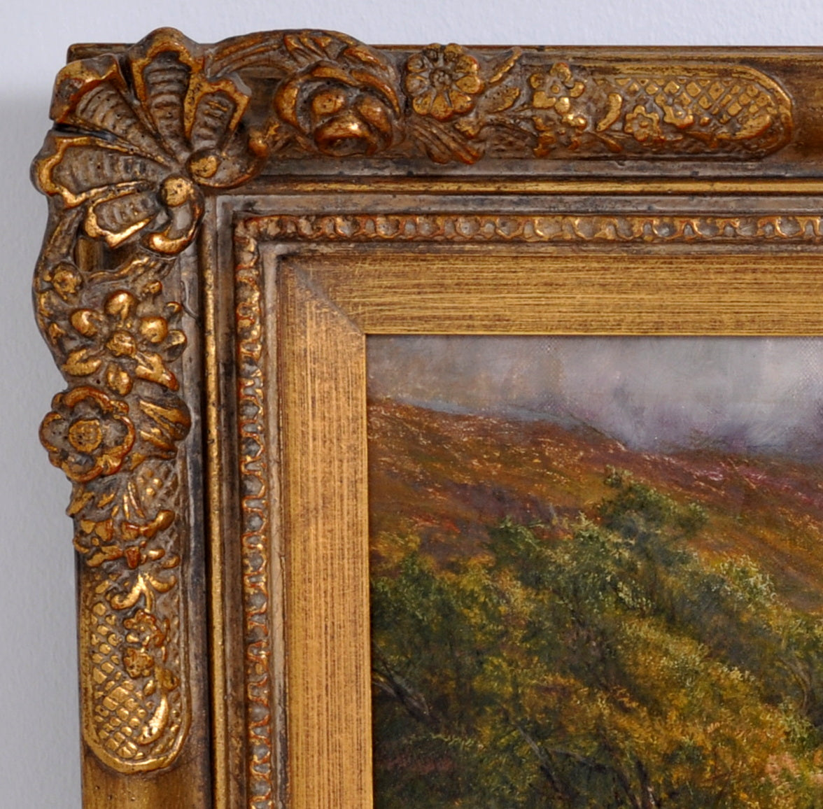 Antique 19th Century Scottish Highland Landscape Oil on Canvas Painting, Circa 1850