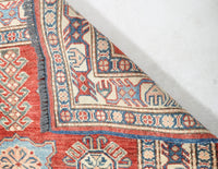 Vegetable Dyed Caucasian Style Kazak Rug with Shirvan Design