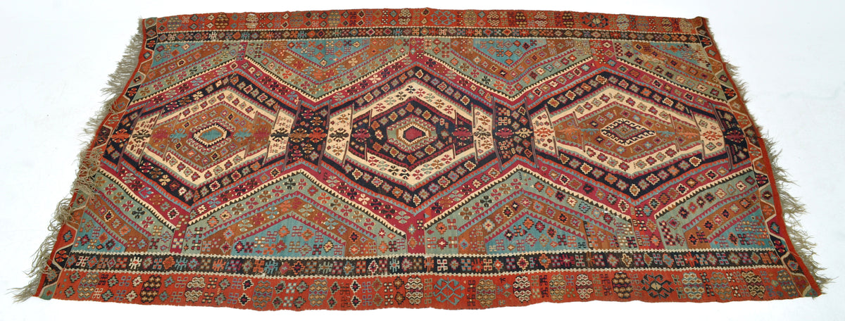 Fine Antique Caucasian Shahsavan Kilim, Circa 1900