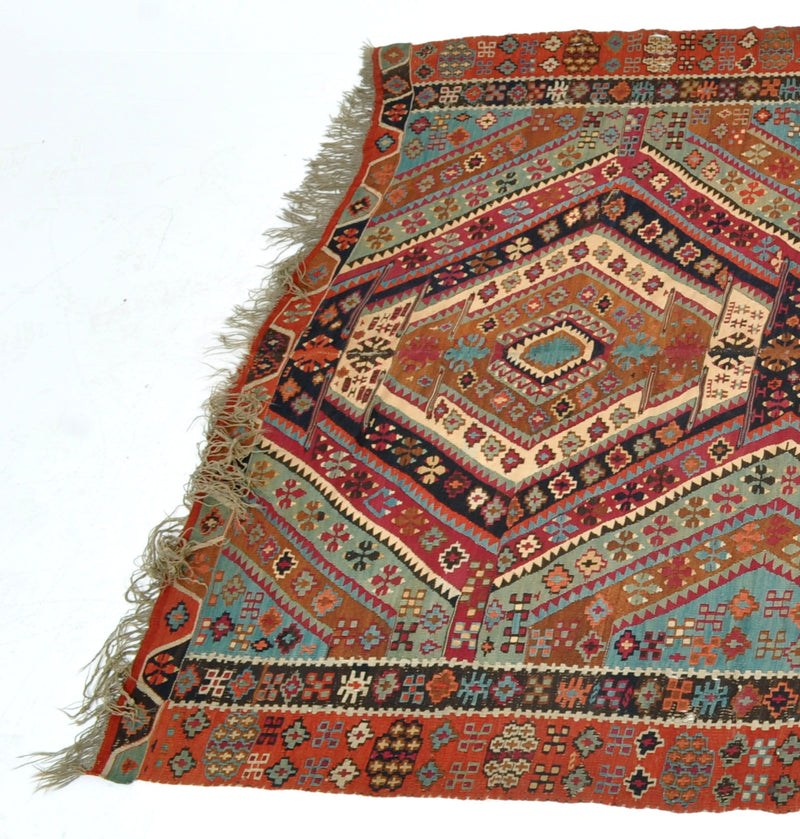 Fine Antique Caucasian Shahsavan Kilim, Circa 1900