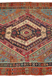 Fine Antique Caucasian Shahsavan Kilim, Circa 1900