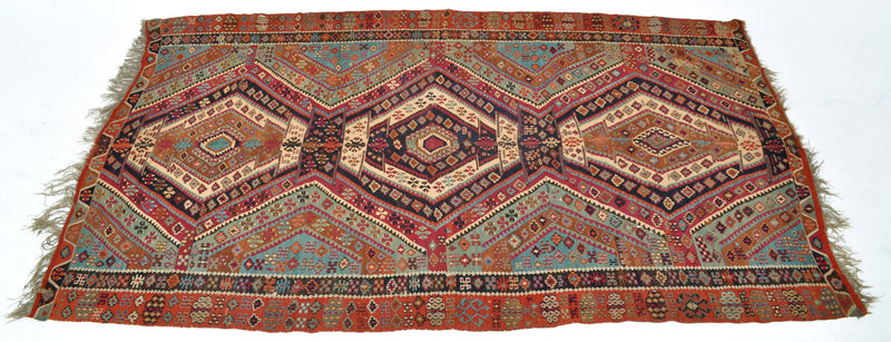 Fine Antique Caucasian Shahsavan Kilim, Circa 1900