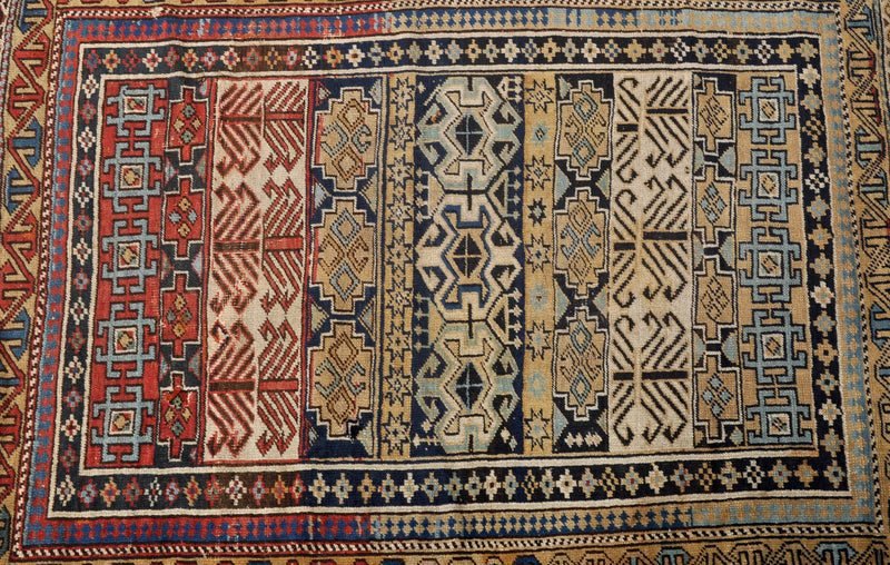 Fine Antique Caucasian Tribal Rug, Circa 1900