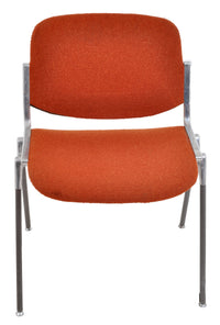 Set of 4 Italian Mid-Century Modern Stacking Chairs by Giancarlo Piretti for Castelli, 1960s