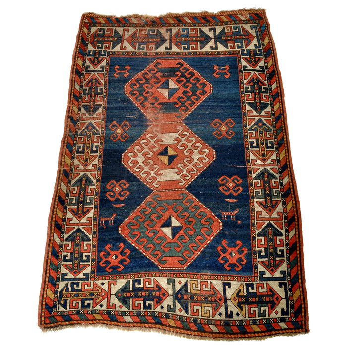 Antique Caucasian Kazak Rug, Circa 1900