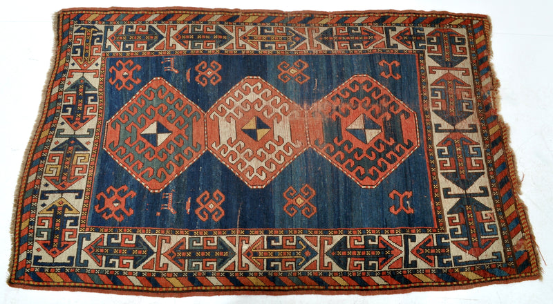 Antique Caucasian Kazak Rug, Circa 1900