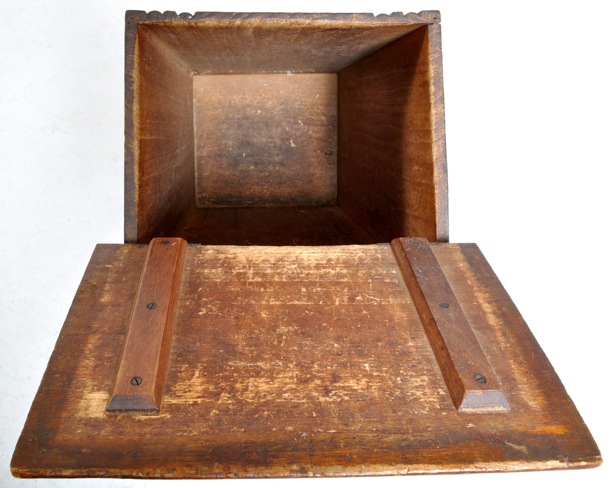 Antique 19th Century French Provincial Walnut Baguette Box, Circa 1890