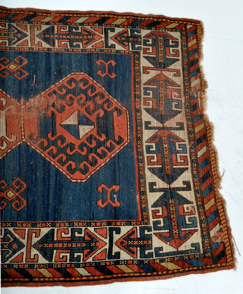 Antique Caucasian Kazak Rug, Circa 1900