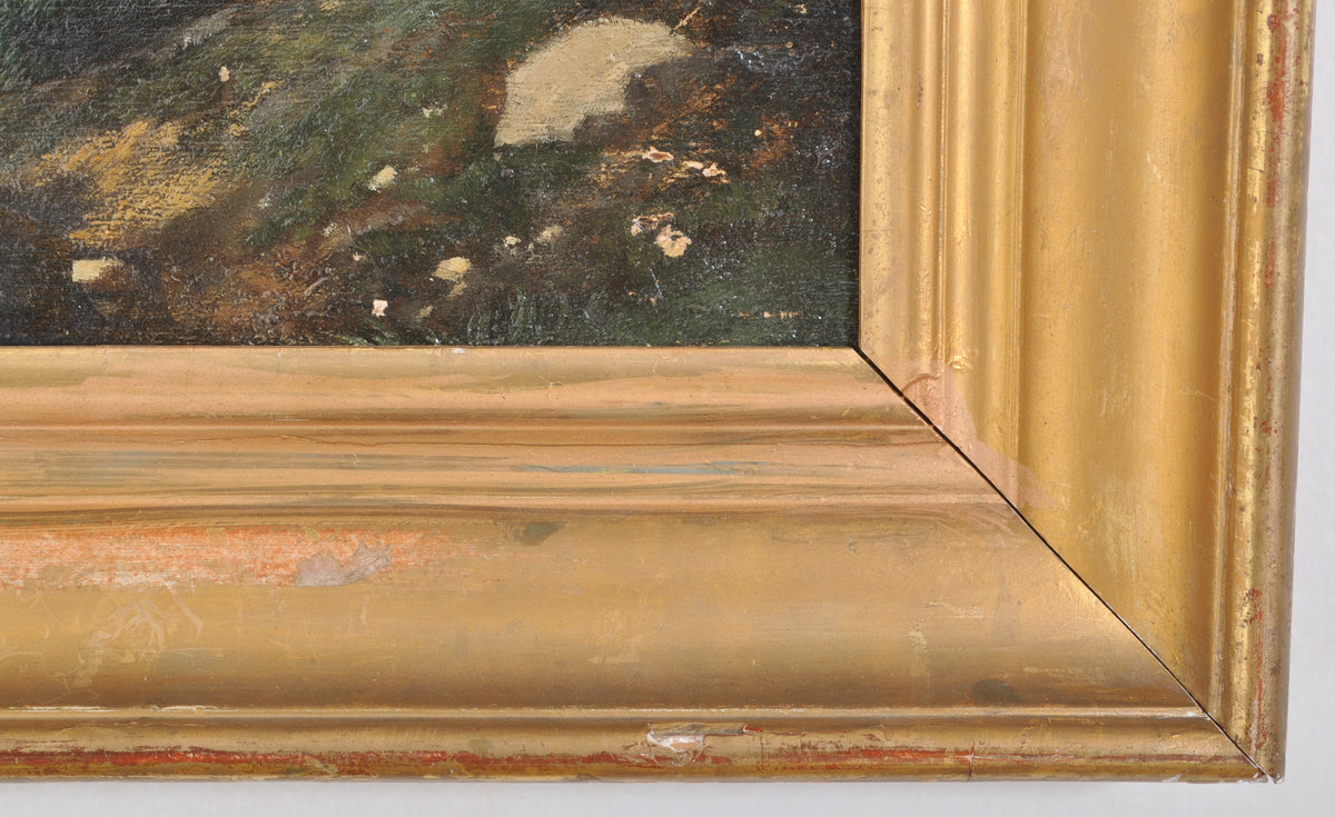 Antique French Oil on Panel of Montpelier, Circa 1890
