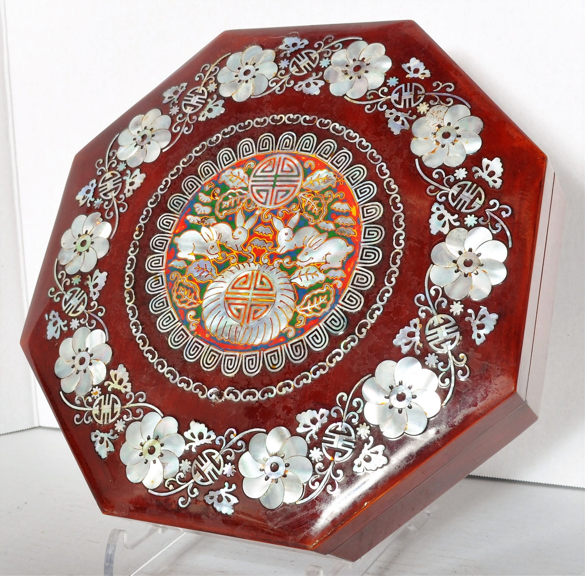 Chinese Lacquer and Mother of Pearl "Sweetmeat Set," 1930s