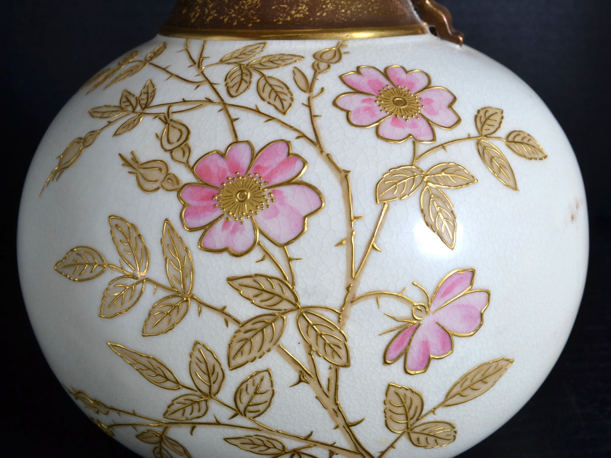 Antique Large Continental Porcelain Pitcher/Ewer, Circa 1880