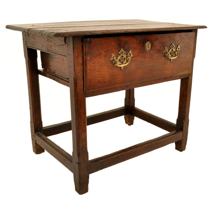 Antique Georgian Country Oak Tavern Side Table / Server, George II, circa 1760