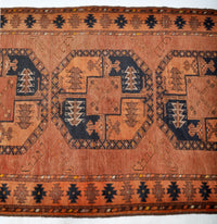 Fine Antique Ersari Turkoman Vegetable Dyed Rug, Circa 1910
