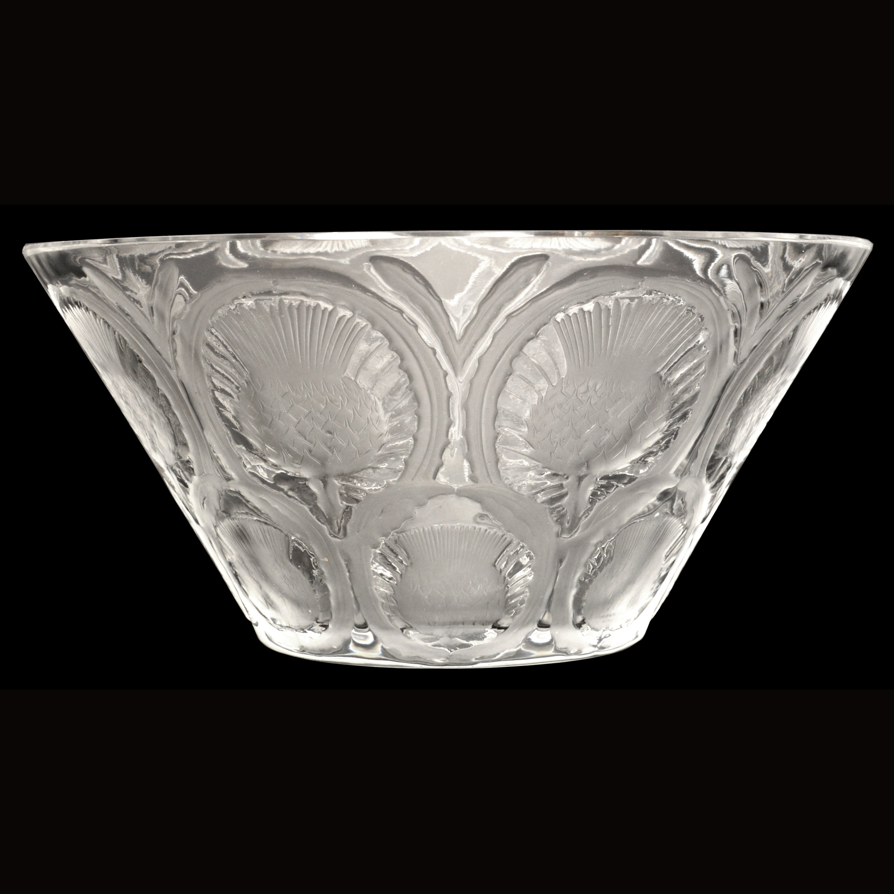 Lot - GLASS: Lalique 'Champs-Elysees' crystal centerpiece