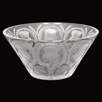 Antique French Lalique Crystal Glass Center Bowl "Chardons" Thistle Pattern, circa 1930