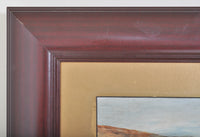 Antique Oil on Panel Seascape of the Pacific Coast, Circa 1900