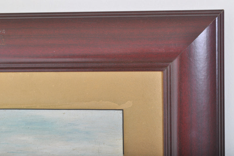Antique Oil on Panel Seascape of the Pacific Coast, Circa 1900