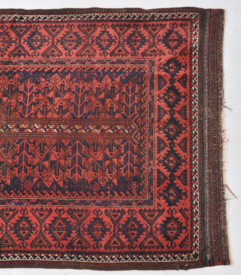 Vintage Tribal Afghan Balouch Rug