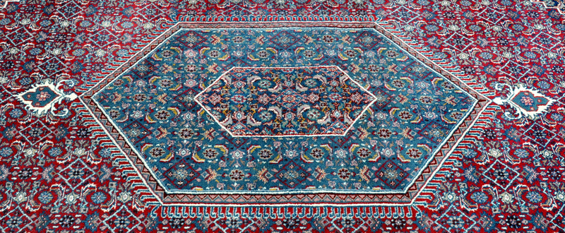 Semi-Antique Persian Tabriz Carpet (10' 9" long X 8' 9" wide)