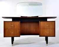 Mid-Century Modern Walnut Mirrored 'Boomerang' Dressing Table by G Plan, 1960s