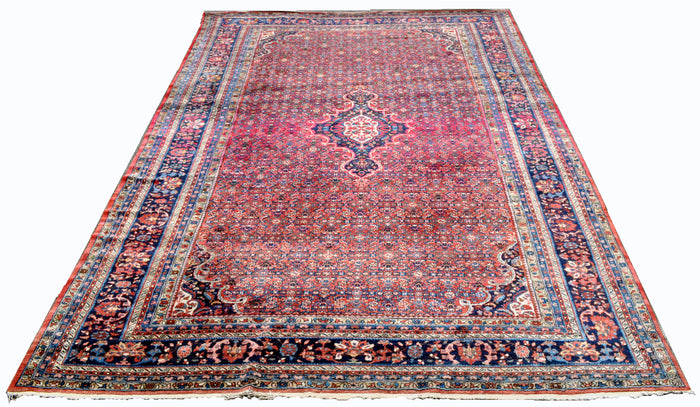 Semi-Antique Palace Size Persian Kashan Carpet (17' 8" long X 12' 1" wide)