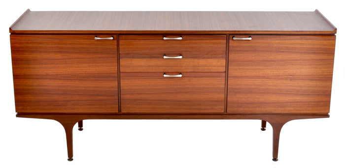 Mid-Century Modern Danish Style Credenza in Walnut, 1960s