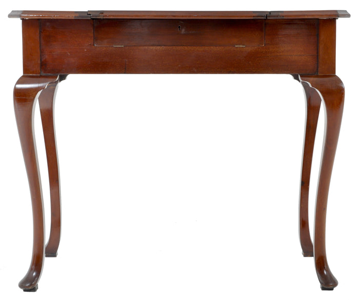 Antique English Mahogany "Britisher" Writing Table / Desk by Robertson & Colman Ltd. of Norwich, Circa 1910