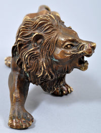 Antique Cast Bronze Figure/Statue/Sculpture of a Lion, Circa 1850