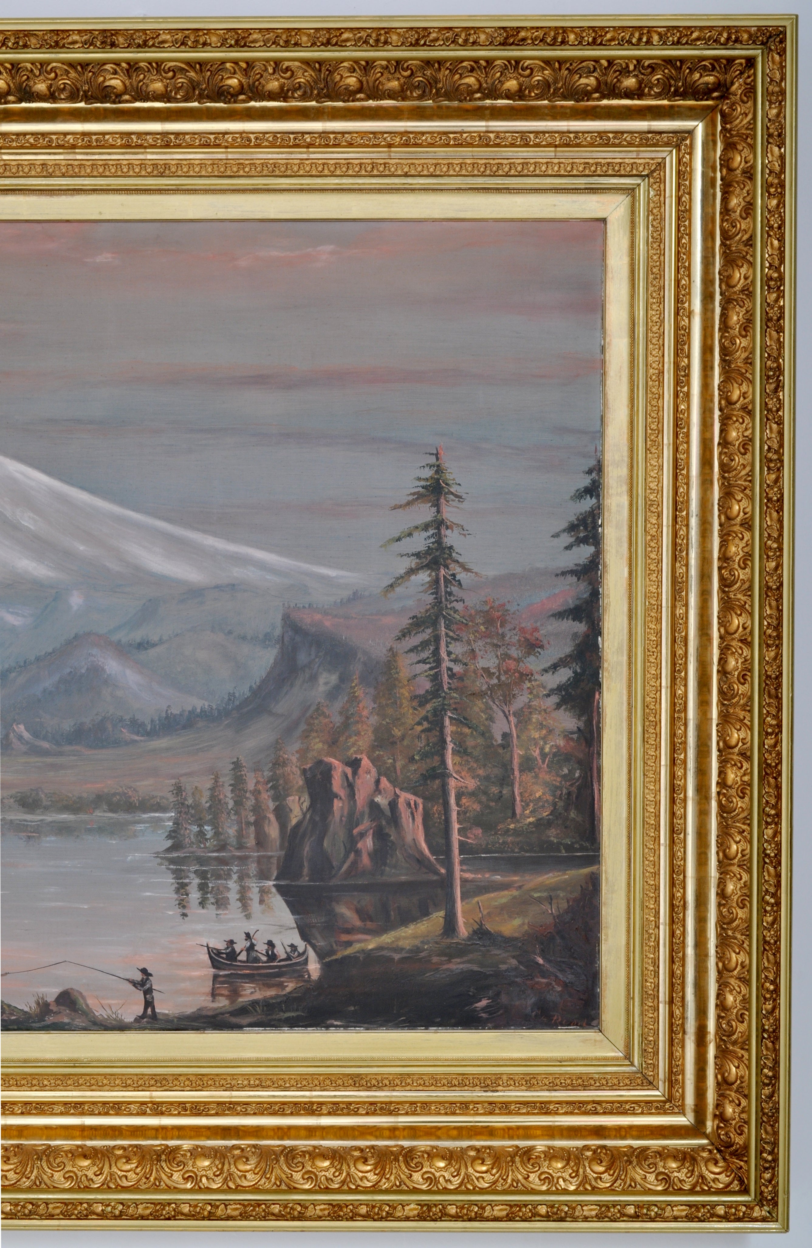 Mount Hood Oregon Monumental Antique Oil On Canvas By Cyrus Adams   DSC 0646 2 GIMP.JPG