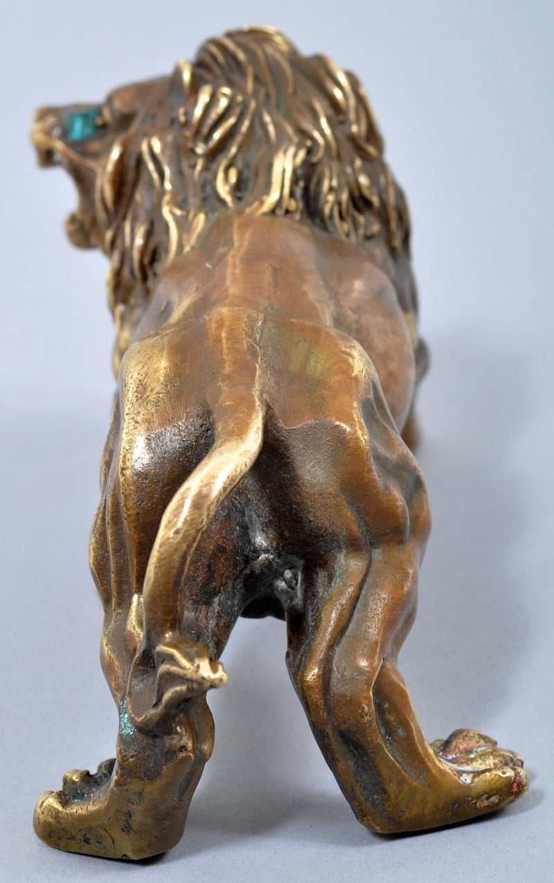 Antique Cast Bronze Figure/Statue/Sculpture of a Lion, Circa 1850