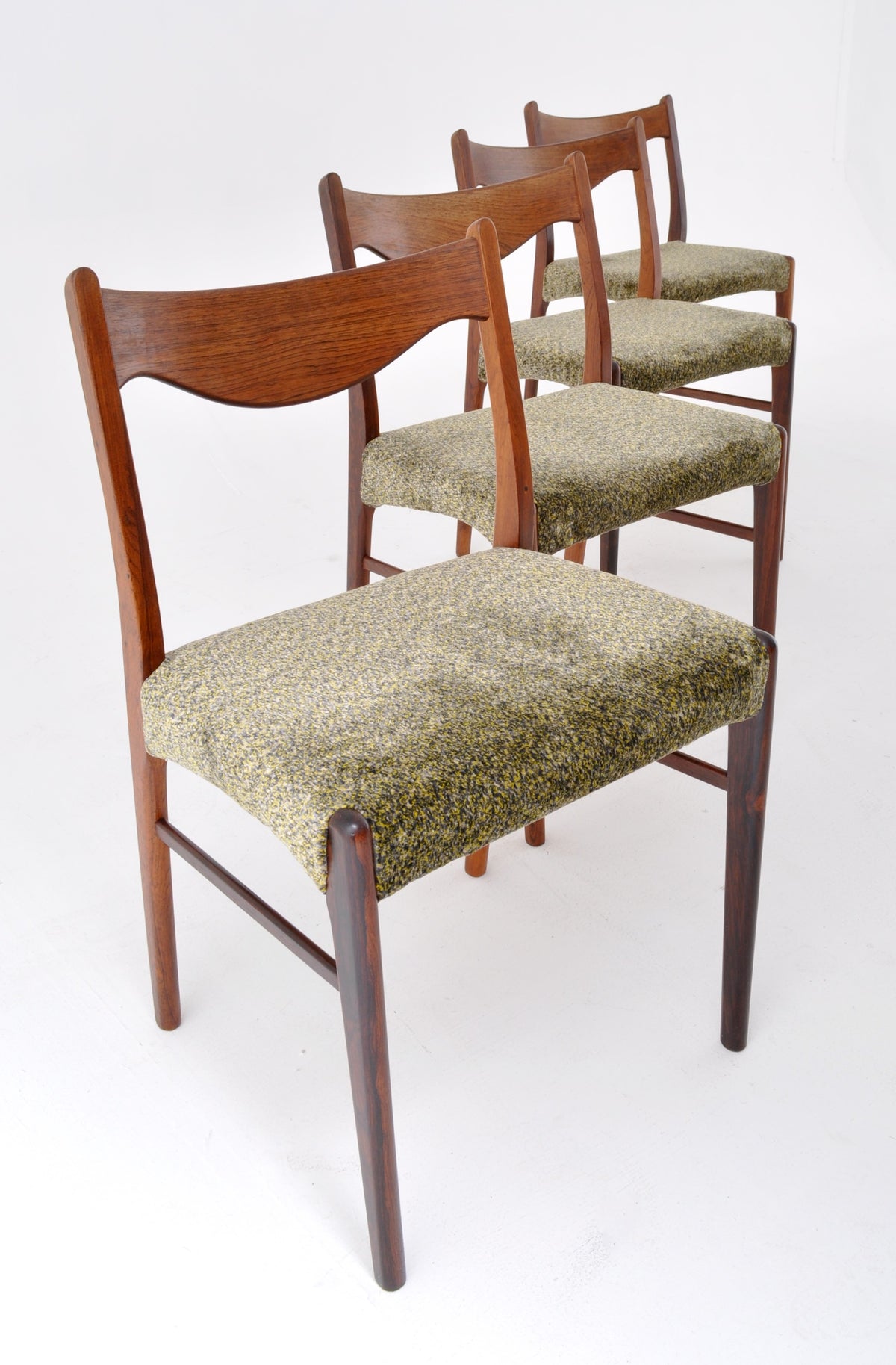 Set of 4 Danish Style Mid-Century Modern Dining Chairs, 1960s