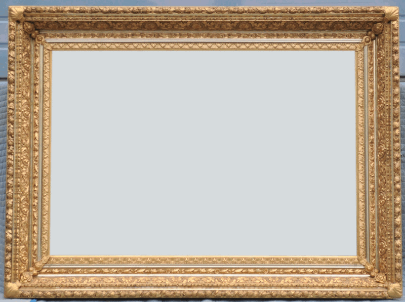 Fine and Large Antique 19th Century Gilded Framed Mirror, Circa 1850