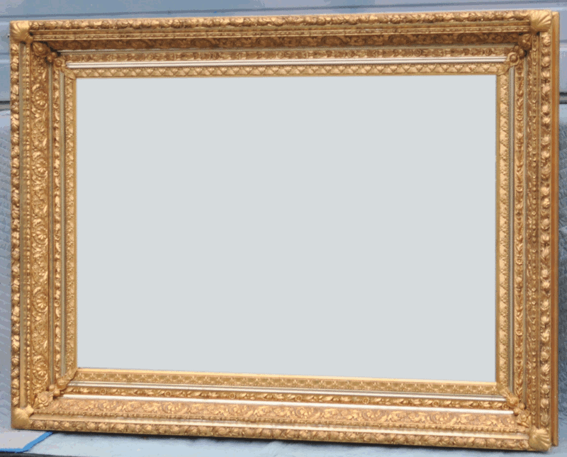 Fine and Large Antique 19th Century Gilded Framed Mirror, Circa 1850
