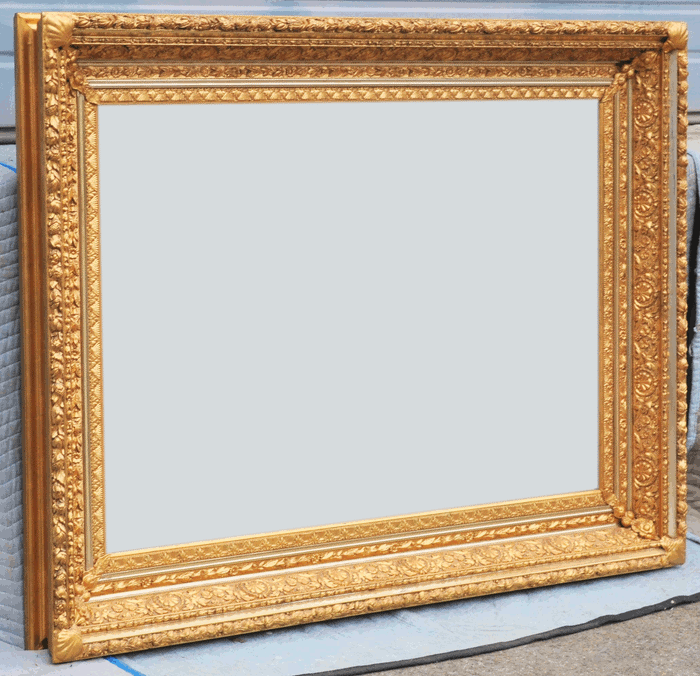 Fine and Large Antique 19th Century Gilded Framed Mirror, Circa 1850