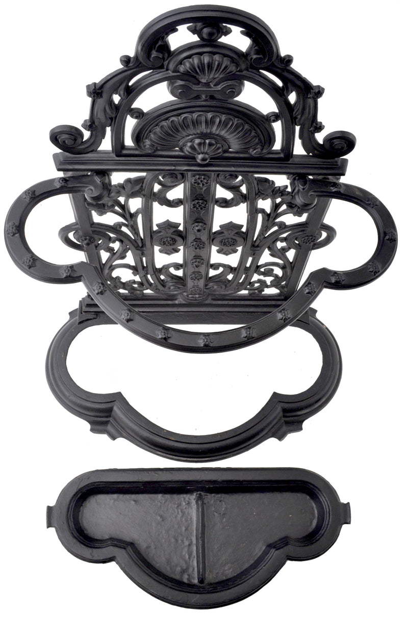 Antique English Cast Iron Umbrella / Hall-Stand by Coalbrookdale, Dated 1854