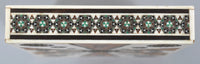 Antique Anglo Indian Vizagapatam Ivory and Sandalwood Micro-Mosaic Calling Card Case, Circa 1870