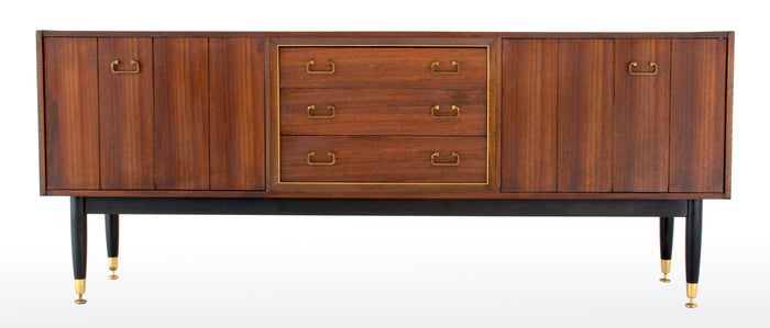 Mid-Century Modern Danish Style Walnut "Librenza" Credenza by G Plan, 1960s