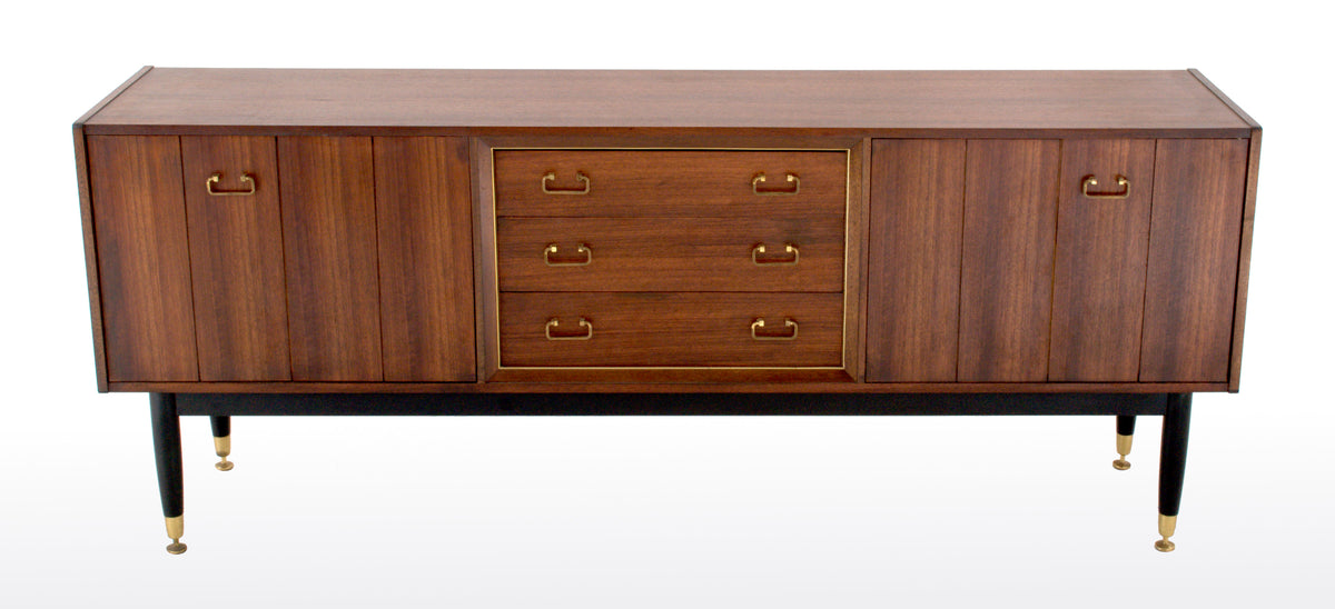 Mid-Century Modern Danish Style Walnut "Librenza" Credenza by G Plan, 1960s