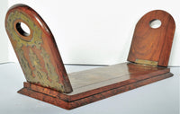 Antique Victorian Arts & Crafts Gothic Revival Adjustable Walnut Book Shelf, Circa 1870