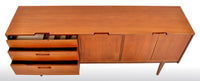 Mid-Century Modern Danish Style Teak Credenza by Nathan Furniture, 1960s