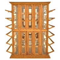 Antique Oak Mercantile Store Ribbon Spool / Wine Cabinet, A N Russell, New York circa 1900