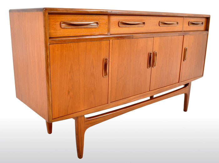 Mid-Century Modern Danish Style Teak "Fresco" Credenza by V. B. Wilkins for G Plan, 1960s