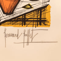 Rare Original French Modernist E.A. Proof Lithograph Signed Bernard Buffet, 1982