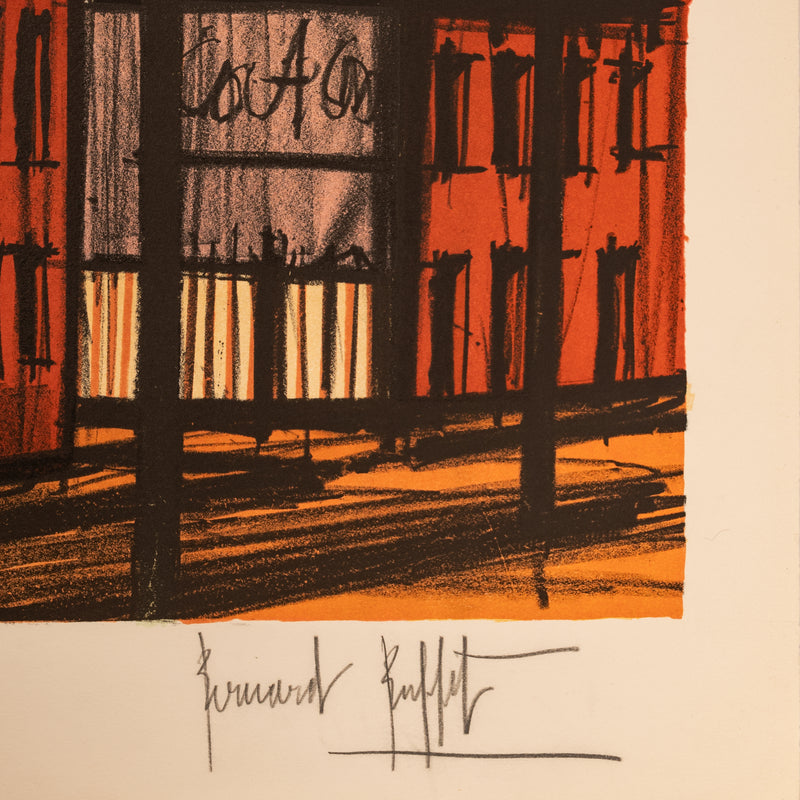 Original French Modernist E.A. Proof Lithograph Signed Bernard Buffet New York, 1980