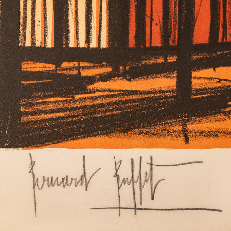 Original French Modernist E.A. Proof Lithograph Signed Bernard Buffet New York, 1980