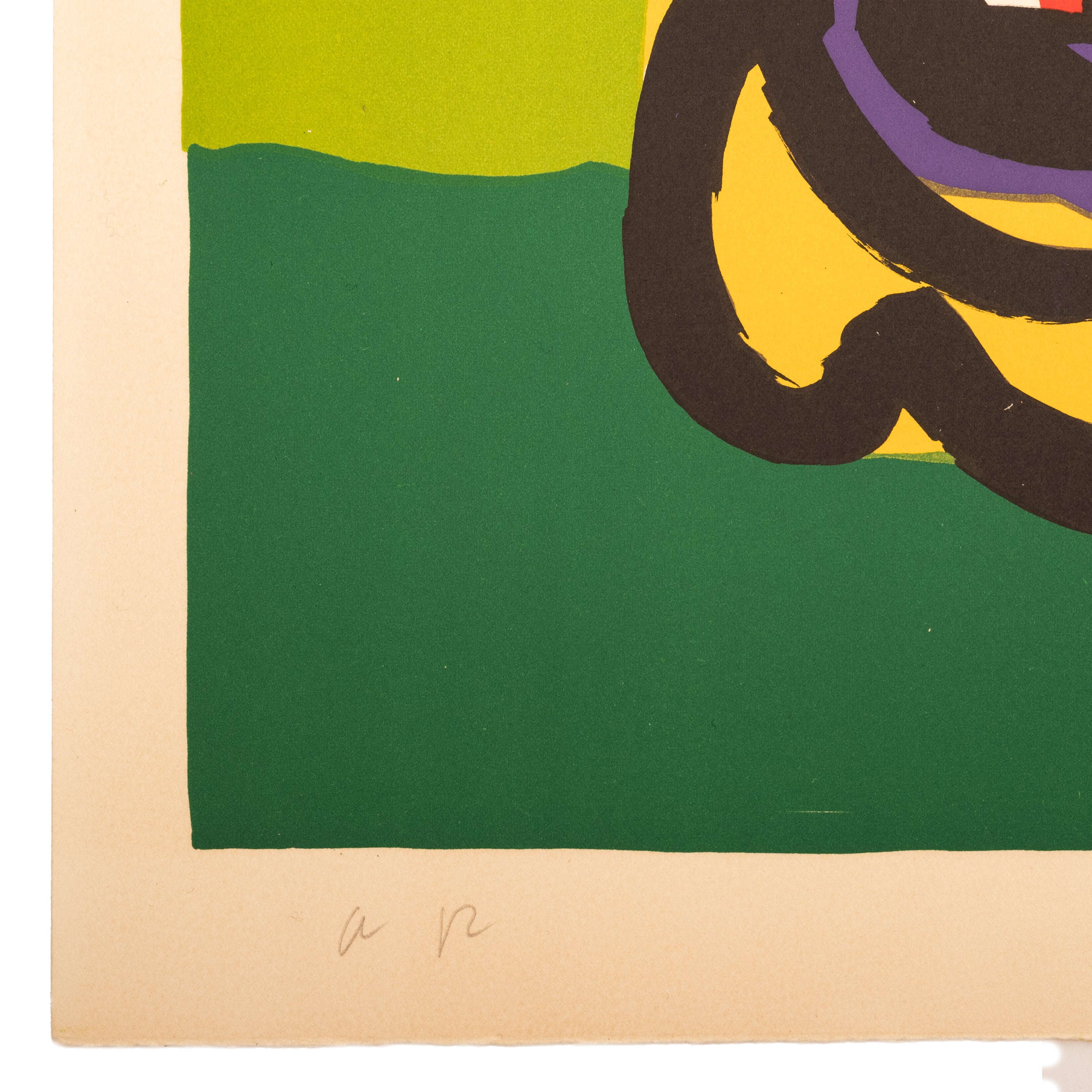 Original Dutch MCM Modernist Signed Proof Abstract Lithograph